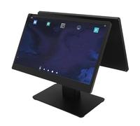Luocute Écran Tactile Terminal POS, Caisse Enregistreuse de 15,6 Pouces avec Support en Métal pour 11, BT5.2, WiFi, LAN, Ports USB, Prise Casque, 2 Go RAM + 32 Go ROM, HD 1366X768 & FHD (Prise UE)