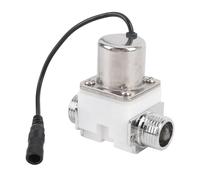 Luocute Électrovanne à Impulsion, électrovanne électrique de Contrôle de L'eau DC 4,5 V G1/2 Pouces en Plastique en Acier Inoxydable, avec Commande de Commutateur Automatique, pour