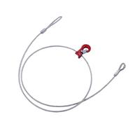 Luocute Élingue de Câble Métallique à une Jambe, capacité de Charge de 3 Mètres, 8 000 LBS, élingue de Levage Robuste de 1,6 T avec Crochet Coulissant et dé à Coudre Robuste pour