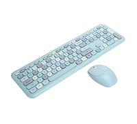 Luocute Ensemble Clavier et Souris sans Fil, 2,4 G, 110 Touches, Clavier Multimédia, Accessoire D'ordinateur avec Touches Composites FN pour Ordinateur (666 Ensemble sans Fil de Couleurs mélangées)