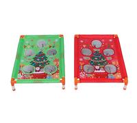 Luocute Ensemble de Jeu Cornhole Durable, Matière Plastique Portable avec Tubes et Tissu de qualité Supérieure, Améliore la Coordination œil-Main pour Les Fêtes de Voyage en Intérieur et (Double