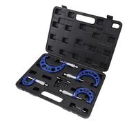 Luocute Ensemble de Micromètres Extérieurs, 4pcs 0-1, 1-2, 2-3, 3-4 Pouces avec Boîtier de Stockage, Normes D'étalonnage et clé, Ultra Precision 0.0001 Graduation, utilisé pour une