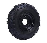 Luocute Ensemble de Pneus de Jante de Roue de Kart de 6 Pouces, Pneu et Roue 13x5.00-6 pour ATV Quad Drift Trike Tondeuse à Gazon