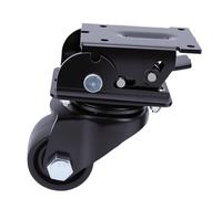 Luocute Ensemble de Roue Avant en Acier Inoxydable, capacité de 200 Lb | Conception Pliante, Acier de 7 Mm D'épaisseur, Pneus en Caoutchouc Souple, Supporte 200 Lb, Réduit la Tension sur les