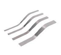 Luocute Ensemble de Spatules à Coulis, 4 Pièces, Truelle Plate Double en Acier Inoxydable avec 4 Tailles 3/ X 7/8, 1/2 X 5/8, 3/1/2, / /, Sac de Rangement en PVC Oxford, pour