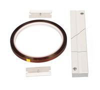Luocute Ensemble D'ÉPISSAGE DE BANDE DE 1/4 10 POUCES, BLOC D'ÉPISSAGE DE MÉDIAS DE BANDE DE Bobine Professionlle Avec la Longueur Réglable, Finition Anodiée Dure pour Revoxsonido 1/4