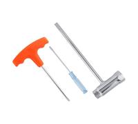 Luocute Ensemble D'outils de Tronçonneuse, Tournevis ouille, | Kit d\'accessoires pour tronçonneuse, construction en métal, poignée ergonomique, format de poche, pour l\'entretien de la