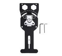Luocute Équerre de Scie à Chenilles Réglable, 19 Butées D'angle de Moins 45 à 45 Degrés, Guide de Coupe Multi-angle en Alliage D'aluminium, avec Support Parallèle pour Scies à Chenilles
