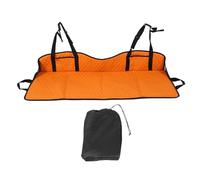 Luocute Extension de Siège Arrière de Voiture Pliable, Plaque D'extension de Matelas en Mousse à Mémoire de Forme en Cuir Souple avec Support Confortable pour Voitures SUV Camping Voyage (Orange)