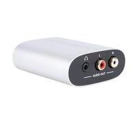 Luocute Extracteur D'interface Multimédia HD, Convertisseur Numérique Analogique, Extracteur de Son Arc vers Jack 3,5 Mm, Ports AV LR, Sortie Stéréo Analogique