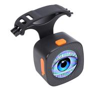 Luocute Feu Arrière de Vélo D'animation Personnalisable, Rechargeable par USB, Feu Arrière LED pour Montagne, WiFi intégré, étanche IP65, Feu Arrière de Cyclisme sur Route, Aucun Câblage (Un seul œil)