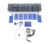 Luocute Filtre D'aquarium, Système de Filtration Progressive en Cascade à Double Suspension, pour Réservoirs de la Gamme 130L (Prise UE 220V)