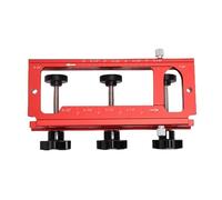 Luocute Gabarit de Charnière de Porte, Kit de Gabarit en Alliage D'aluminium avec Pinces à Mortaise Réglables pour Routeur, pour Portes de 1-3/8 Pouces et 1-3/4 Pouces, Charnières de