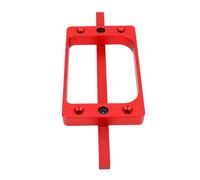 Luocute Gabarit de Pose de Paumelle de Porte, Guide de Fraisage à Taille Fixe 3,5 Pouces, pour Application sur Portes (Pince de charnière de porte rouge)