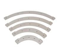 Luocute Gabarits de Rayon de Routeur 5 Pièces, Ensemble de Gabarits D'angle en Plastique avec Gabarit Amovible pour le Travail du Bois R100 R150 R200 R250 R300