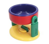 Luocute Gamelle Surélevée et Réglable pour Chat, Antidérapante et Anti-basculement, avec Une Forme Inclinée, Idéale pour Les Chats et Les Chiens D'intérieur afin D'améliorer Leur