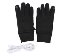 Luocute Gants Chauffés, Contrôle de Température USB à 3 Vitesses Houte à épreuves Respirantes Électricité Glants Plus Réchauffés pour Les Hommes (Black)