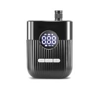 Luocute Gonfleur de Pneus Compresseur d'air Portable Mini Pompe à Air Portable sans Fil avec Manomètres Numériques 150PSI Gonflage Rapide Arrêt Automatique Grande Batterie Pompe à Pneus (Black)