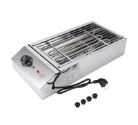 Luocute Gril électrique de BBQ de Partie Supérieure du Comptoir Démontable de Contrôle de Température 50 - 300 ℃ pour Extérieur D'intérieur Gril électrique du Barbecue 2800W, Acier