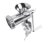 Luocute Hachoir à Viande Manuel, Hachoir à Viande Robuste en Acier Inoxydable avec Poussoir à Saucisses et 3 Tubes de Remplissage, Pince de Table pour une Utilisation à Domicile ou en