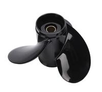 Luocute Hélice de Bateau de Moto Hors-Bord en Métal, Hélice Hors-Bord de Bateau 10 1/2 X 13, Conception à 3 Pales en Métal de Remplacement pour Carter D'engrenage Mariner, Hélices de