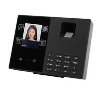 Luocute Horloge d'employé, Machine de Présence Biométrique avec Reconnaissance de Mot de Passe D'empreinte Digitale D'empreinte Digitale de Visage, pour L'école D'usine de Bureau de Petite (Prise UE)