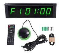 Luocute Horloge Murale Numérique, 7 Couleurs Réglables, Fonction Minuterie, Horloge électrique à 6 Chiffres avec Télécommande, pour Salon, Chambre à Coucher, Cuisine, Bureau (œil)