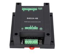 Luocute Hub Opto-isolé 485, Transfert Transparent Semi-Duplex à 4 Ports avec Isolation de Puissance et Isolation Opto, Montage sur Rail DIN 4x32 Nœuds pour Communication RS485 jusqu'à