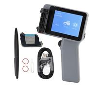 Luocute Imprimante à Jet d'encre à Main, Mini Pistolet D'imprimante Portable avec écran Tactile à LED HD 4,3 Pouces, Processeur Intelligent 4, Cartouche Noire de 42 ML pour Le Code