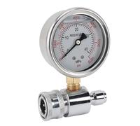 Luocute Jauge de Nettoyeur Haute Pression, Accessoires de Nettoyeur Haute Pression 6000 Psi avec Connexion Rapide 3/8 Pouces pour Machines à Laver de Voiture et équipement de Nettoyage