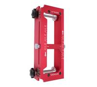 Luocute Jig à Charnière de Porte, 8.7x3.1x2.0in Kit de Modèle de Modèle de Charnière de Porte en Alliage en Alliage en Aluminium pour Routeur, Gabarit à Mortaise Réglable, Kit