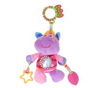 Luocute Jouet Hochet pour Poussette de bébé, en Forme D'animal Mignon | Tissu en Peluche Doux, Conception de Cloche à Sonnerie pour Apaiser, Sucette Suspendue Amovible, pour Poussette ou Berceau