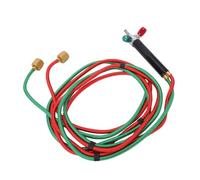Luocute Kit Chalumeau à Oxygène avec 5 Embouts, Réglable 1700°C | Corps en Acier au Carbone, Pointes de Flamme Fines pour la Réparation du Cuivre or Argent, Poignée Antidérapante Stable,