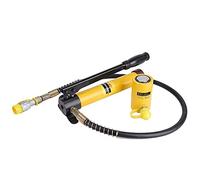 Luocute Kit Cric Hydraulique 10T + Pompe Manuelle, Acier