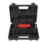 Luocute Kit D'adaptateur de Forage de Noix de Rivet, avec 6 Têtes Interchangeables, 150 écrous, étui de Transport pour les Perceuses sans Fil 18V-24V