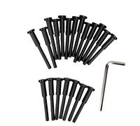 Luocute Kit de Câble en Acier Inoxydable pour Rampe, 3/16in, Noir | Acier Inoxydable 316, Résistant à la Rouille, pour Poteaux en Bois et Métal, Usage Terrasse et Escalier, clé Hexagonale