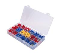 Luocute Kit de Connecteurs de Fils Pressés à Froid de 520 Pièces, Assortiment de Bornes électriques Isolées à Déconnexion Rapide avec Boîte de Rangement pour équipement électrique de