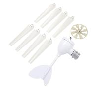 Luocute Kit de Générateur D'éoliennes, 400W 12V avec Contrôleur 8 Lames Kit de Générateur D'énergie éolienne, Outil de Puissance pour la Combinaison de Moulin à Vent Home Marine RV pour