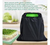 Luocute Kit de Germination Empilable, 4 Niveaux D'économie D'espace Mini Plant Grow Trays Microgreens Plateau de Croissance pour les Germes de Haricot avec Matière Plastique (Sans Sunshade)