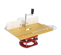 Luocute Kit de Levage de Routeur, Base de Levage en Alliage D'aluminium pour le Travail du Bois avec Levier de Levage Manuel, pour Machines de Chanfreinage de Coupe de Rainurage de (GOLD)