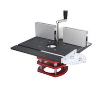 Luocute Kit de Levage de Routeur, Base de Levage en Alliage D'aluminium pour le Travail du Bois avec Levier de Levage Manuel, pour Machines de Chanfreinage de Coupe de Rainurage de (BLACK)