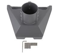 Luocute Kit de Montage D'adaptateur de Tuyau Satellite, Support de Poteau en Alliage D'aluminium pour Antenne Parabolique Standard, avec Rotation à 360 Degrés et Réglage D'inclina