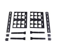 Luocute Kit de Rayonnage de Boîte à Outils, Remplacement amélioré pour Système de Stockage d'emballage avec 2 étagères et Rails E de 23,6 Pouces, pour Atelier de Garage de Remorque de