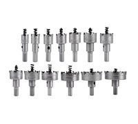 Luocute Kit de Scie Cloche TCT à Pointe en Carbure de 13 Pièces, Coupe-trou Robuste pour Acier Inoxydable, Fer, Aluminium, Bois, avec Foret Pilote et clé Hexagonale