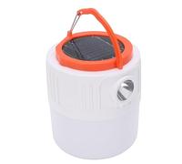 Luocute Lampe de Camping Solaire, Lampe LED Portable avec Deux Sources de Lumière, 6 Modes Rechargeables par USB, Lanterne Extérieure étanche Rechargeable par USB pour les Activités de