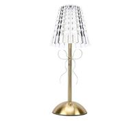 Luocute Lampe de Table sans Fil, Lampe de Bureau Rechargeable Vintage avec Nœud élégant, Veilleuse à Piles de 1200 MAh pour Chambre à Coucher, Salon, Salle à Manger, Veilleuse à Nœud doré