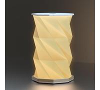 Luocute Lampe de Table Tactile Pliable avec Conception en Origami en Papier pour Chambre, Lumière de Nuit sans étape, Batterie Rechargeable Alimentée, Pliable et Rotative