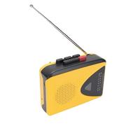 Luocute Lecteur de Cassette Puissante, Magnétophone de Style Rétro avec Radio AM FM, Fonction D'enregistrement, connectivité de Haut-Parleur BT, CC ou Batterie, Haut-Parleur intégré et