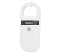 Luocute Lecteur D'identification des Animaux, Rechargeable 134.2KHz Pet Microchip Scanner OLED Écran D'affichage, Prend en Charge FDX-B, EMID Microchips, pour la Gestion des Animaux, (White)