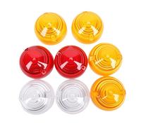 Luocute Lentille de Feu Arrière, Indicateur de Marqueur Latéral, 8 Pièces | Verres D'indicateur Ambre Rouge Clair, Remplacement pour Series 3 90 110 Tail Lamp Lens 589284 589285 RTC210